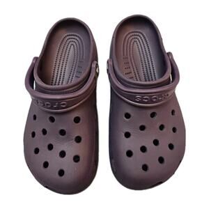 Crocs Unisex Clog Dark Cherry Junior Sz 6 Slip Ons Slippers Waterproof Beach